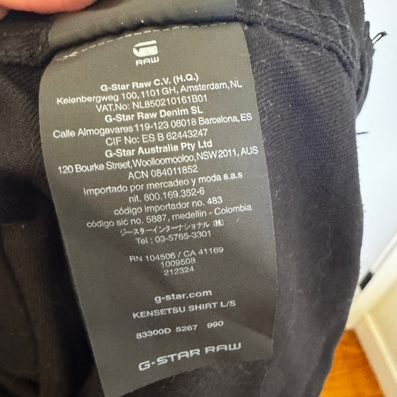 G-Star black button up - S - Picture 6 of 10